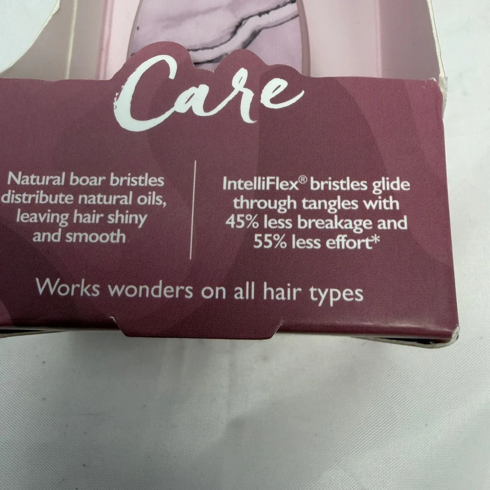 Wet Brush Shine Enhancer Purple Marble Boar IntelliFlex Bristle Hair Brush NEW